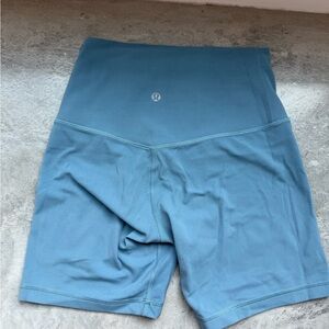 Light Blue Align Lululemon Workout Shorts